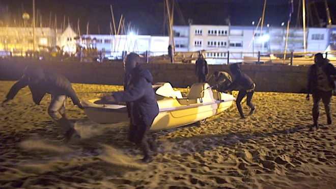 Migranti na Lamanšu