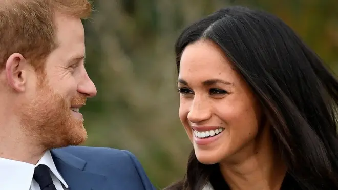 Meghan Markle y el príncipe Harry.