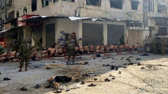 Би-би-си верифицировало видео с арестованными ЦАХАЛ жителями сектора Газы