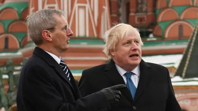 Совсем недавно Борис Джонсон побывал с визитом в Москве