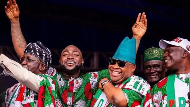 Davido and Senator Adeleke