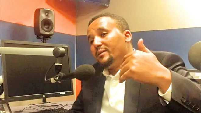 ጃዋር መሀመድ በቢቢሲ ናይሮቢ ስቱዲዮ