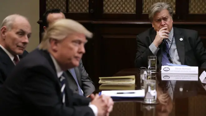 Stephen Bannon (sağda)