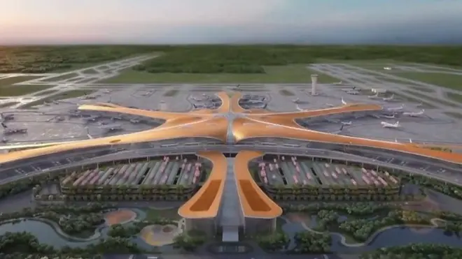 الصين تبني أكبر مطار في العالم بمساحة مليون متر مربع