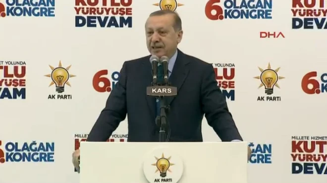Cumhurbaşkanı ve AKP Genel Başkanı Recep Tayyip Erdoğan