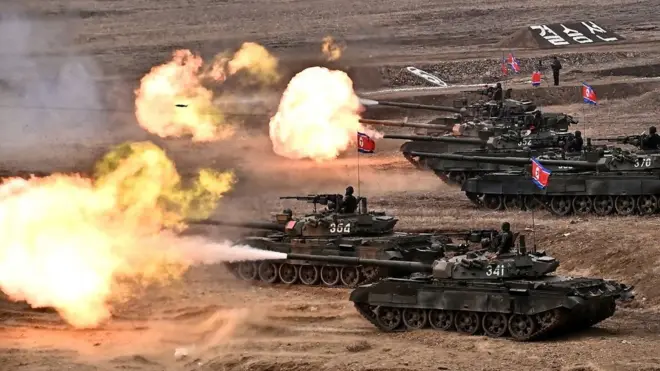 朝鮮的大量武器包括過時的俄羅斯和中國裝備，但他們也擁有一些自己的技術。