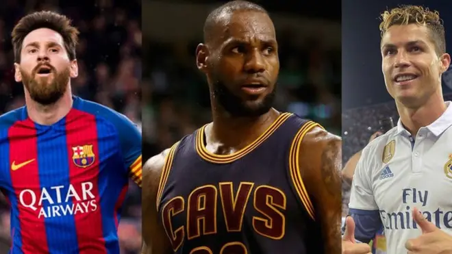 Lionel Messi, Lebron James y Cristiano Ronaldo estan en el podio de ESPN de los atletas más famosos del planeta.
