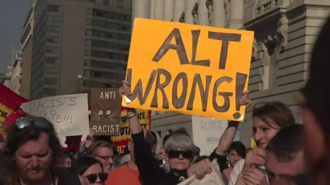 مظاهرات ضد حركة اليمين البديل في الولايات المتحدة