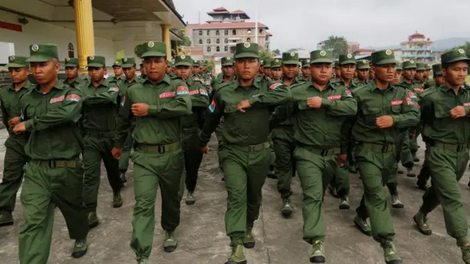 ပန်ခမ်း ဌာနချုပ်က ဝစစ်သားတွေ