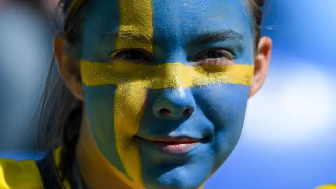 مشجعة سويدية