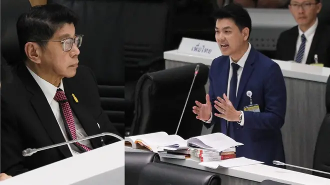 ศ.กิตติคุณ ดร. วิษณุ เครืองาม วัย 68 ปี จบกฎหมายจาก ม.แคลิฟอร์เนีย เบิร์กลีย์ สหรัฐฯ ส่วน รศ.ดร. ปิยบุตร แสงกนกกุล วัย 39 ปี จบกฎหมายจาก ม. ลูส ประเทศฝรั่งเศส