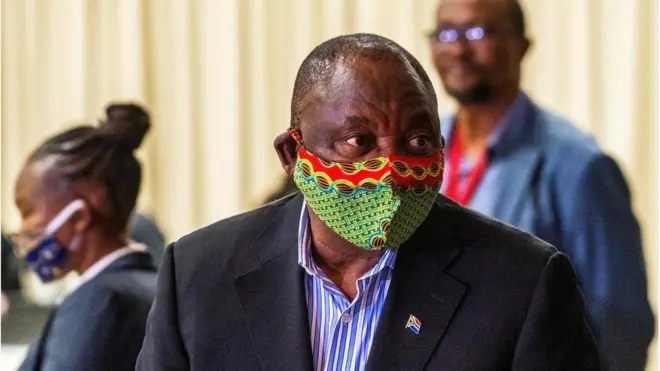 Le président sud africain Cyril Ramaphosa