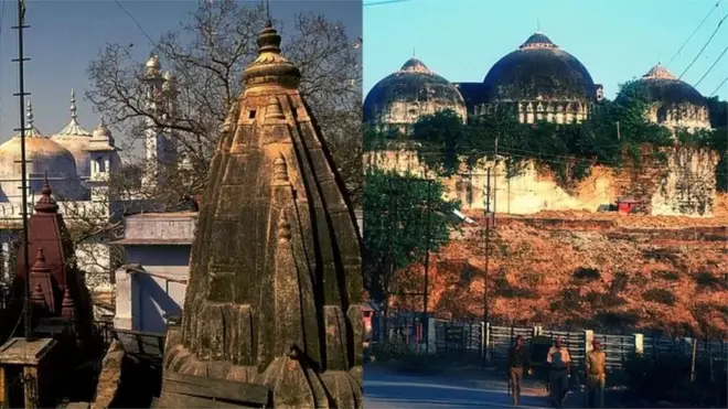 కాశీలో మసీదు, మందిరం, అయోధ్యలో బాబ్రీ మసీదు