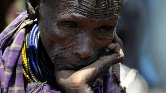 Mwanamke mwenye huzuni