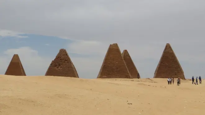 The pyramids from the Kingdom of Kush form one of the most spectacular sights in Sudan