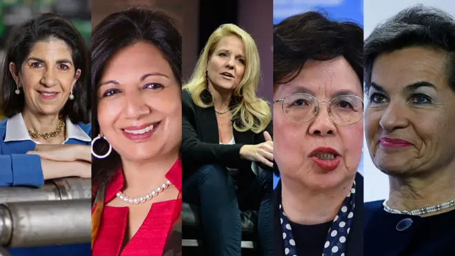 Fabiola Gianotti, Kiran Mazumdar-Shaw, Gwynne Shotwell, Margaret Chan, Christiana Figueres