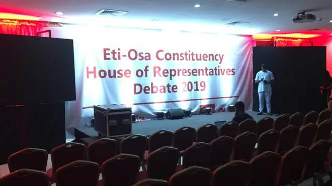 About six candidates go follow do di debate