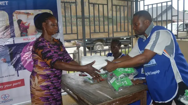 Bed net distribution