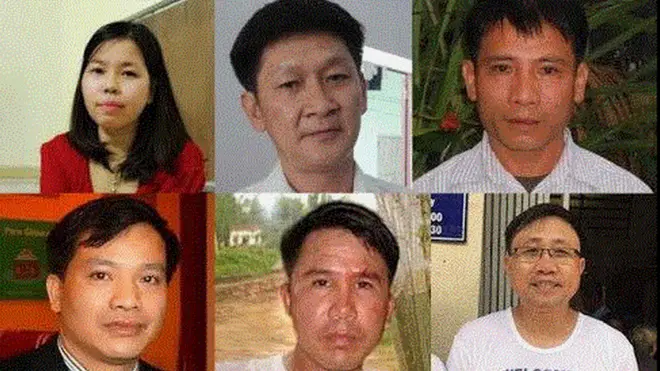 Bốn trong sáu nhà hoạt động dân chủ được đưa ra xét xử trong phiên tòa phúc thẩm ngày 4/6 sau những bản án nặng nề