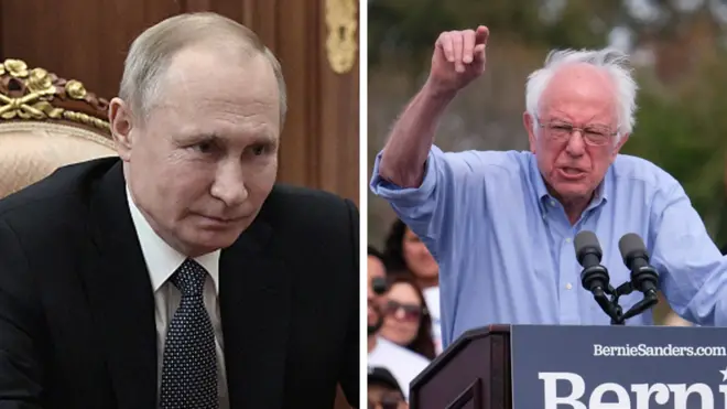 Bernie Sanders has warned Russia to "stay out of American elections"
