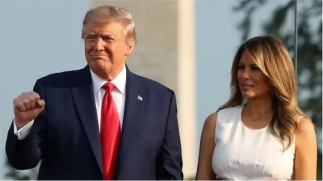 Donald Trump ve eşi Melania Trump