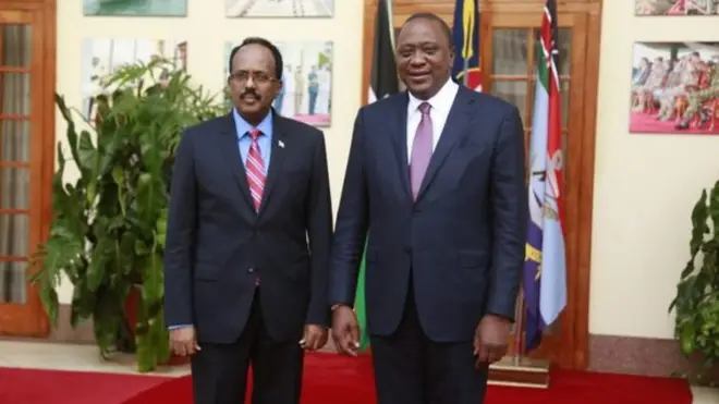 Madaxweyne Farmaajo oo Nairobi kula kulmay dhigiisa Kenya