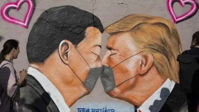 Хитой ва АҚШ раҳбарлари расми