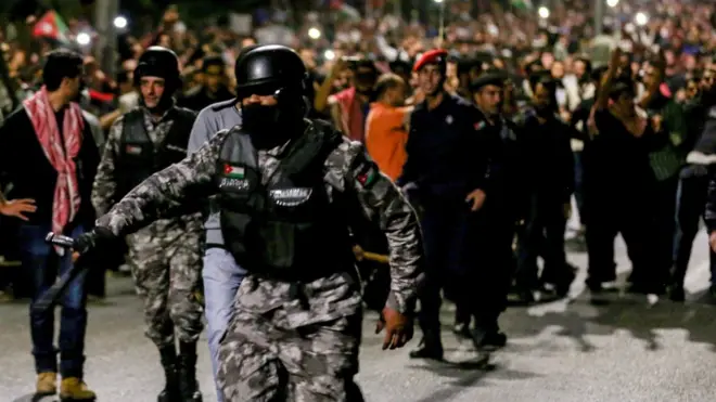 جانب من المظاهرات