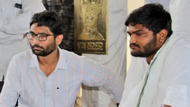 જિગ્નેશ મેવાણી હાર્દિક પટેલને સમર્થન આપવામાં ઉપસ્થિત રહ્યા