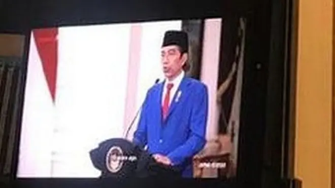 Dalam pidato perdananya pada sidang Majelis Umum PBB sejak menjabat sebagai presiden pada 2014, Jokowi mengatakan Indonesia akan selalu mengedepankan spirit kerja sama yang menguntungkan semua pihak tanpa meninggalkan satu negara pun.