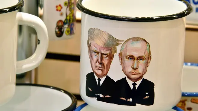 Трамп і Путін на кружці