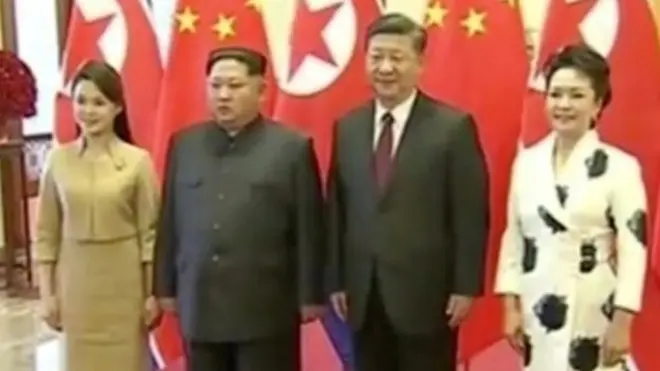 किम जोंग उन और शी जिनपिंग