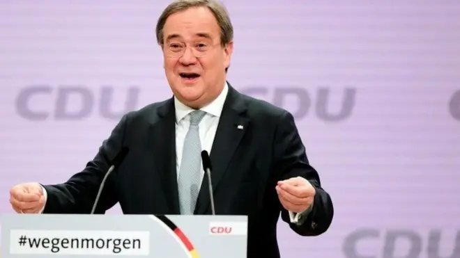 新當選德國基民盟領袖的阿明·拉舍特（Armin Laschet）是德國人口和工業大州北萊茵-威斯特法倫州州長