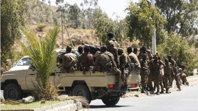 قوات إثيوبية في ميكيلي عاصمة إقليم تيغراي