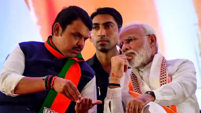 देवेंद्र फडनवीस और नरेंद्र मोदी