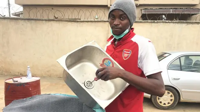 Coronavirus wash-hand sink