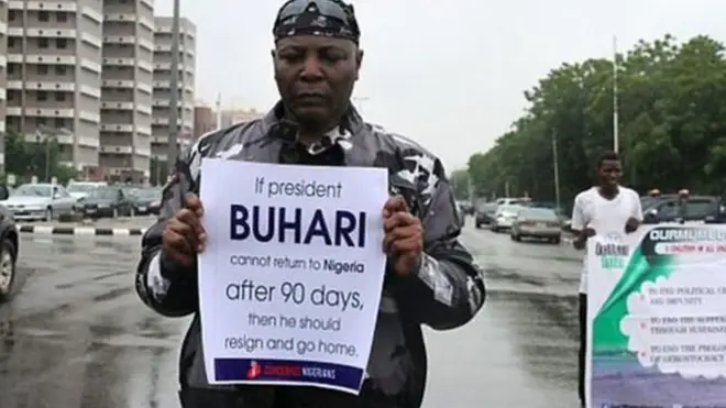 The protest last for four days