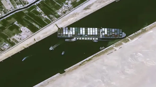 เรือขวางคลองสุเอซ