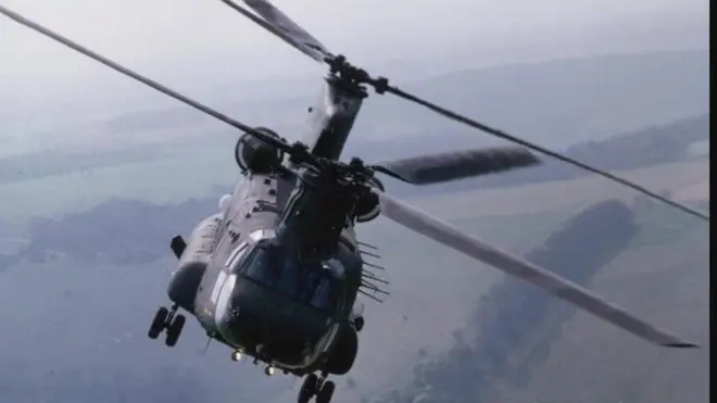 كان على المروحية سبعة عسكريين