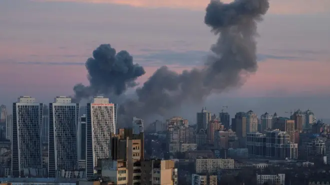 Dim posle napada u Kijevu