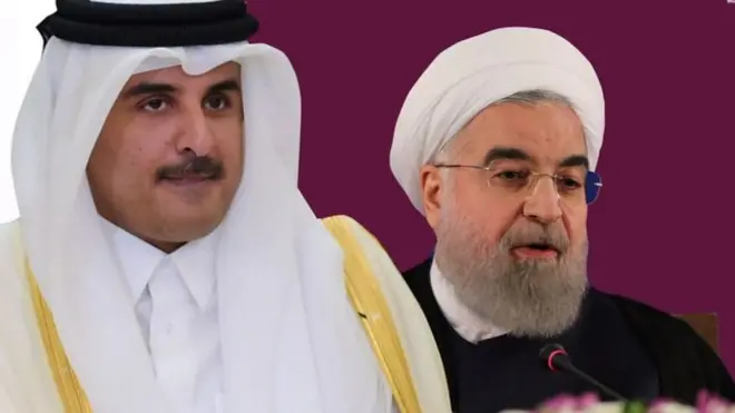 روحاني يعرب لأمير قطر تميم بن حمد آل ثاني عن رغبته في تحسين العلاقة مع دول الخليج وخامنئي يهاجم السعودية.
