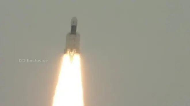Chandrayaan-2 taking off