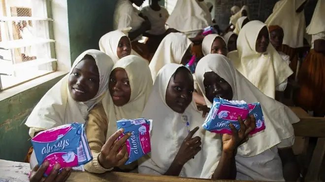 Di girl wey dey dash sanitary pads for Nigeria