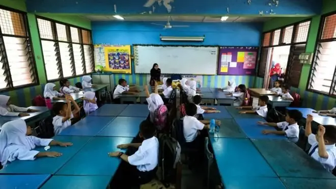 Sekolah dasar di Malaysia (foto dokumentasi).