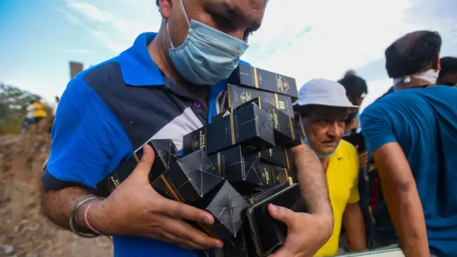 कोरोना वायरस, शराब की बिक्री