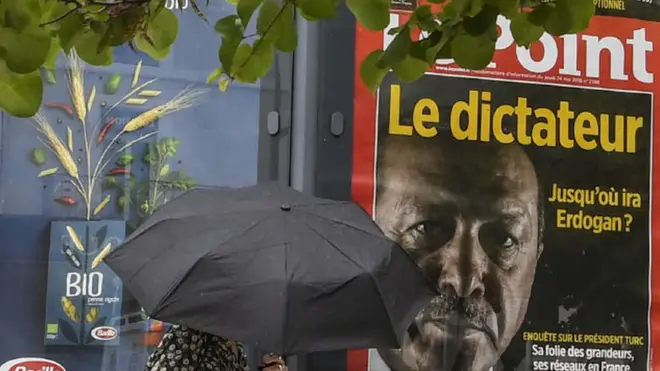 المجلة حملت صورة اردوغان على غلافها