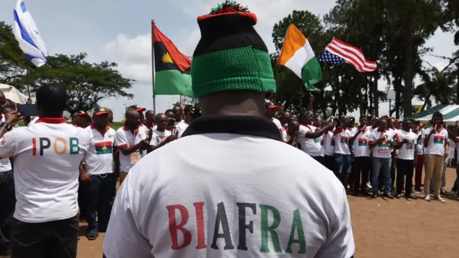 IPOB na-ewe iwe gbasara egwu eke ndi agha Naijirịa gosiri n'Abia steeti