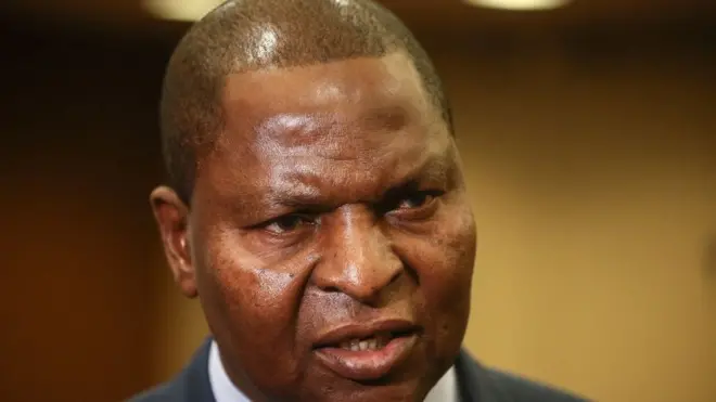 Le président centrafricain Faustin-Archange Touadéra