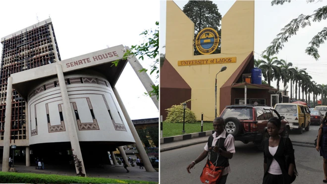 Unilag Senate building and entrance