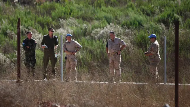 Golan Tepeleri'nin İsrail kontrolündeki bölümüne Suriye'de roket atıldı, 10 Eylül 2016.